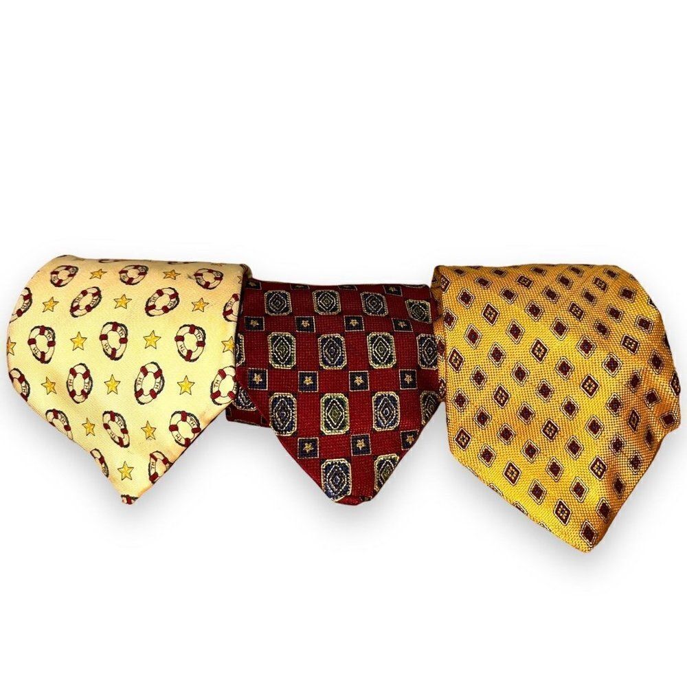 Vintage Tommy Hilfiger Silk‎ Neck Ties Men's Dress Suit Wear